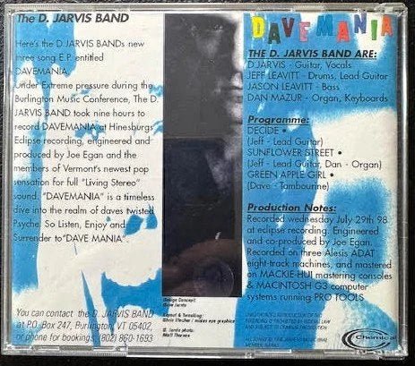 The D. Jarvis Band – Davemania (New) - Maple City Music