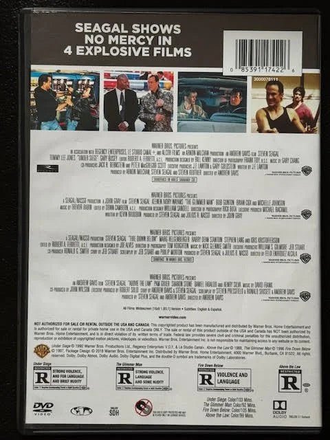 4 Film Favorites — Steven Seagal Collection (DVD, Multi-Film Collection, Warner Home Video) - Maple City Music