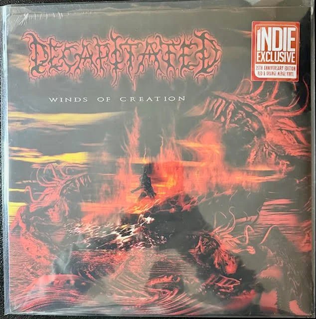 Decapitated – Winds Of Creation (LP, Album, Reissue, Repress, Red Transparent & Orange Merge, 2025, Earache MOSH658LPOD) - Maple City Music
