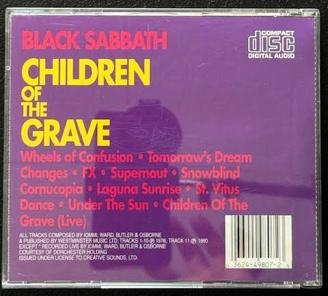 Black Sabbath – Children Of The Grave (CD, Reissue, Remastered, Not On Label 449807-2) - Maple City Music