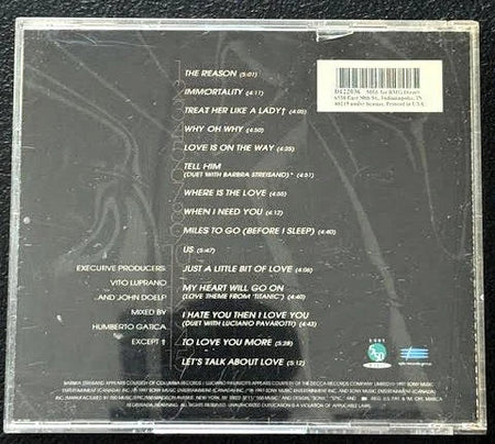 Celine Dion – Let's Talk About Love (CD, Club Edition, 550 Music BK 68861) - Maple City Music