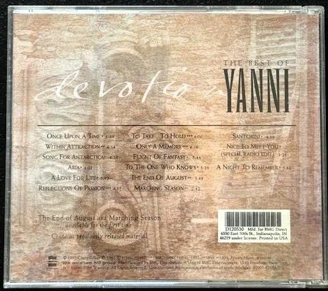 Yanni – Devotion: The Best Of Yanni (Used) - Maple City Music