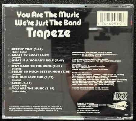 Trapeze – You Are The Music...We're Just The Band (CD, Reissue, Remastered, 1994, Threshold 820 956-2) - Maple City Music