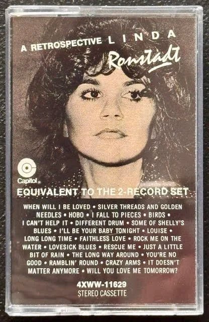 Linda Ronstadt – A Retrospective (Cassette, Compilation, Capitol 4XWW-11629) - Maple City Music
