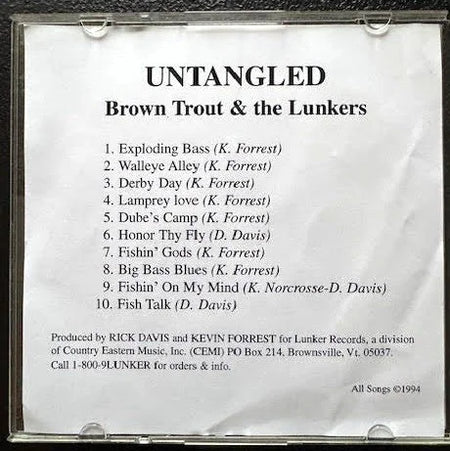 Brown Trout & The Lunkers – Untangled (CD, 1994, Lunker Records Of Vermont) - Maple City Music