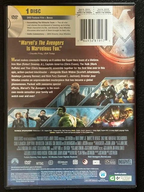 Marvel’s The Avengers (Used) - Maple City Music