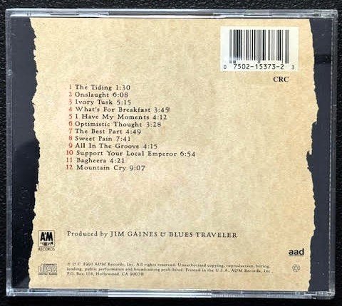Blues Traveler – Travelers & Thieves (CD, Album, Club Edition, 1991, A&M Records 75021 5373 2) - Maple City Music