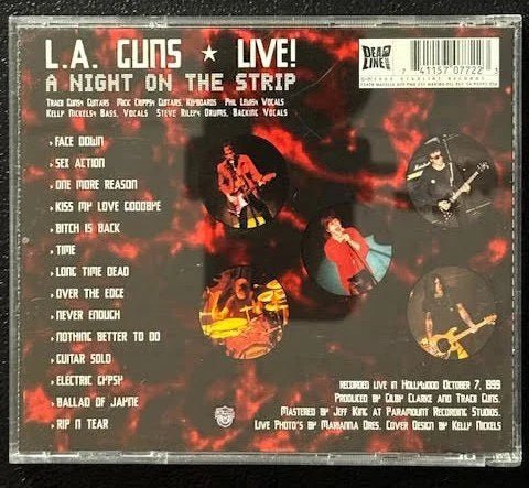 L.A. Guns – Live! A Nite On The Strip (CD, 2000, Deadline Music CLP0772-2) - Maple City Music