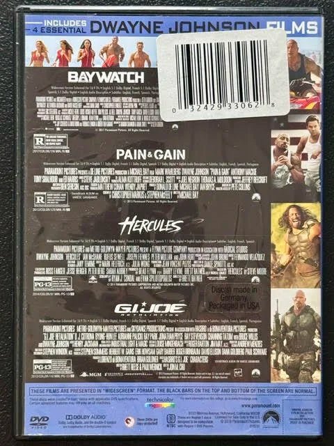 Dwayne Johnson 4-Movie Collection (DVD, Multi-Studio Collection) - Maple City Music
