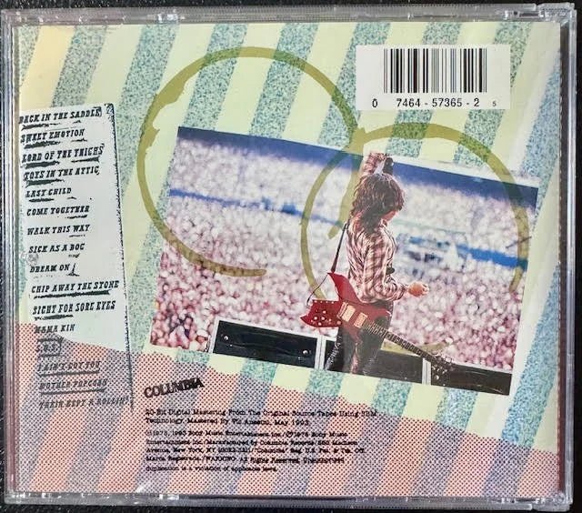 Aerosmith – Live! Bootleg (CD, Album, Reissue, Remastered, 1993, Columbia CK 57365) - Maple City Music