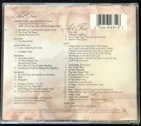 Barbra Streisand – Timeless - Live In Concert (CD, 2000, Columbia C2K 61635) - Maple City Music
