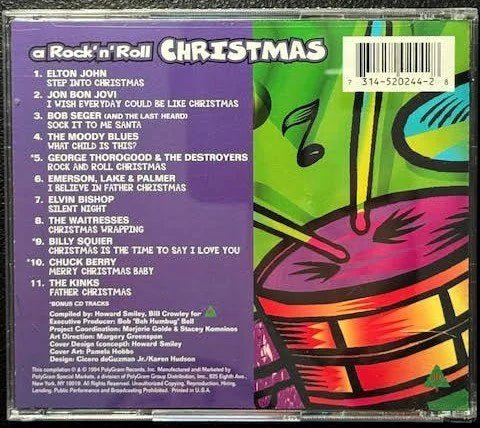 Various – A Rock 'N' Roll Christmas (CD, Compilation, PMDC, 1994, Polygram Special Markets 314 520 244-2) - Maple City Music
