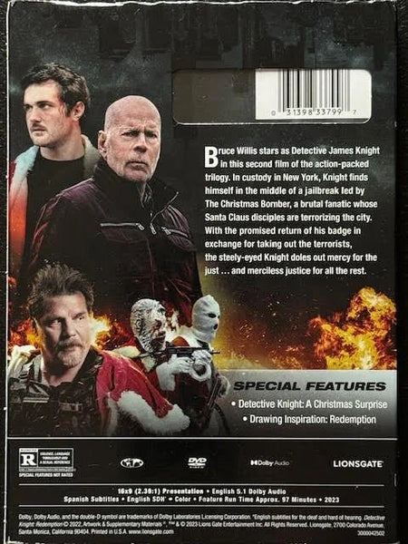 Detective Knight: Redemption (DVD, 2022, Lionsgate Home Entertainment) - Maple City Music