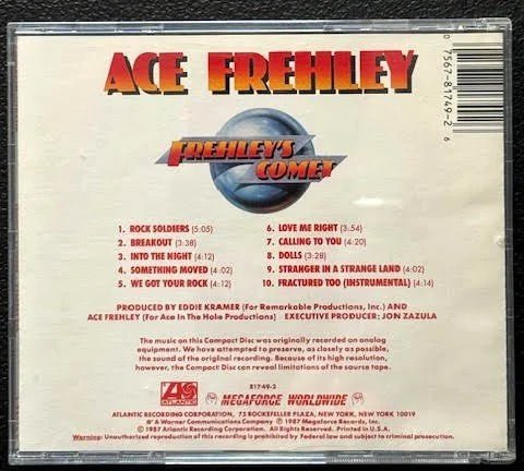 Ace Frehley – Frehley's Comet (CD, 1987, Atlantic / Megaforce Worldwide 7 81749-2) - Maple City Music