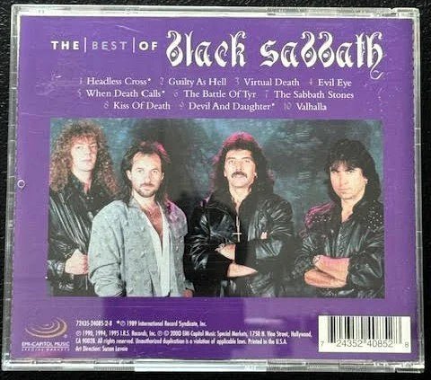 Black Sabbath – The Best Of Black Sabbath (CD, Compilation, 2000, EMI-Capitol Music Special Markets 72435-24085-2-8) - Maple City Music