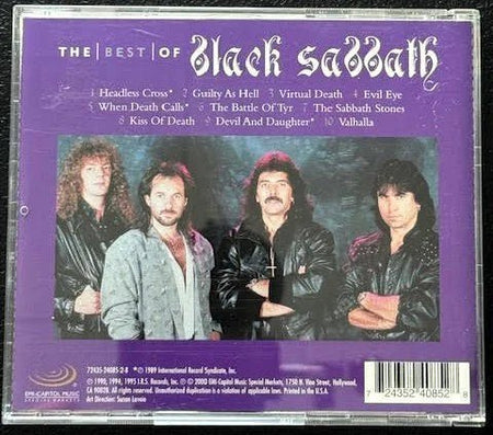 Black Sabbath – The Best Of Black Sabbath (CD, Compilation, 2000, EMI-Capitol Music Special Markets 72435-24085-2-8) - Maple City Music