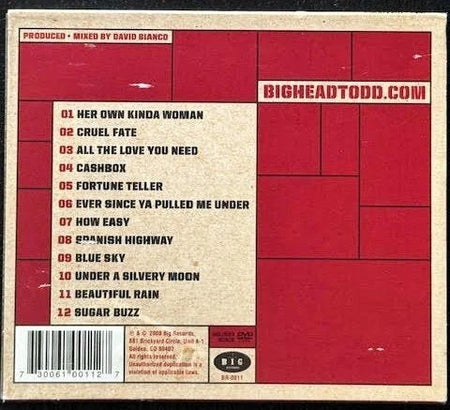 Big Head Todd And The Monsters – All The Love You Need (CD + DVD, Limited Edition, 2008, Big Records BR-0011) - Maple City Music