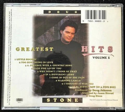 Doug Stone – Greatest Hits Volume 1 (CD, Compilation, 1994, Epic EK 66803) - Maple City Music