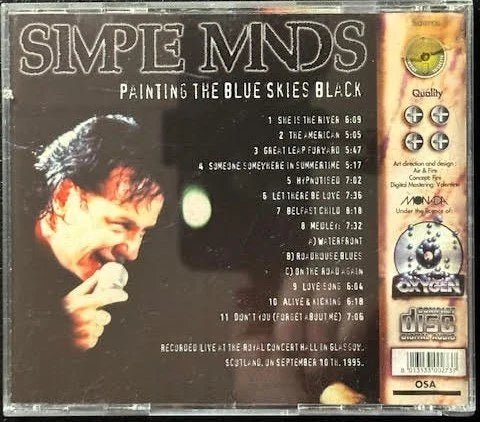 Simple Minds – Painting The Blue Skies Black (Used) - Maple City Music