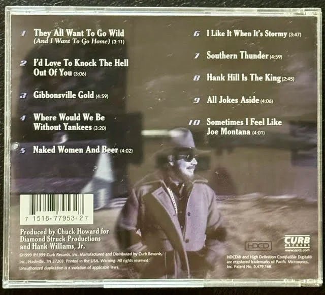 Hank Williams Jr. – Stormy (CD, 1999, Curb Records D2-77953) - Maple City Music