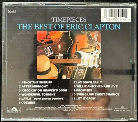 Eric Clapton – Timepieces (The Best Of Eric Clapton) (CD, Polydor 800 014-2) - Maple City Music