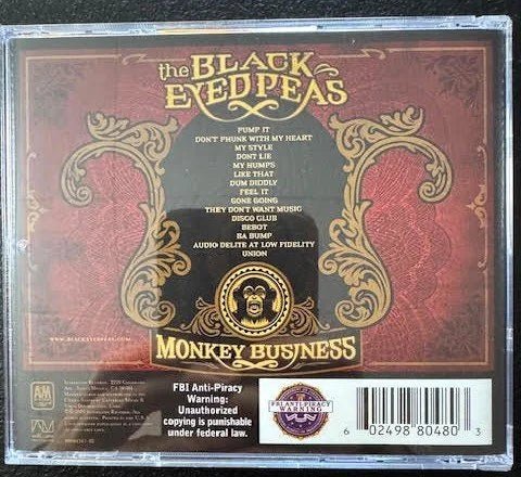 Black Eyed Peas – Monkey Business (CD, Album, 2005, A&M Records B0004341-02) - Maple City Music