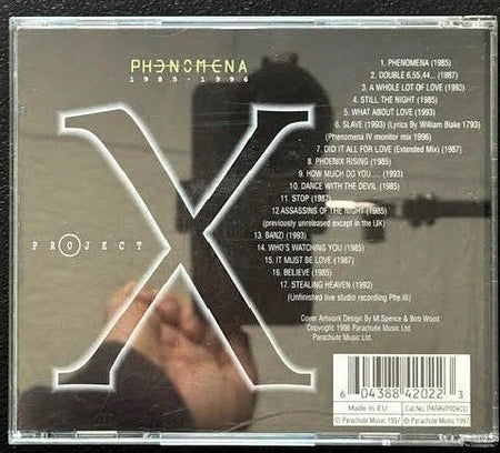 Phenomena – Project X 1985 - 1996 (Used) - Maple City Music