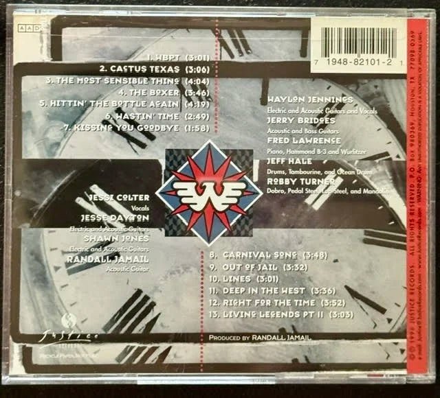 Waylon Jennings – Right For The Time (CD, 1996, Justice JR-1948-2) - Maple City Music