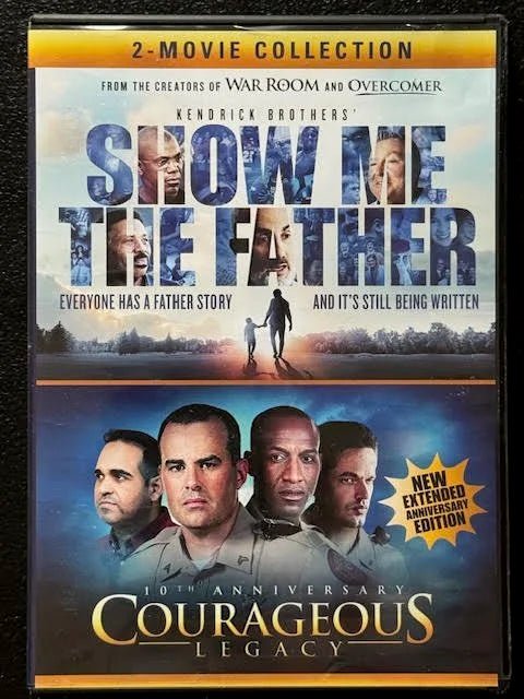 2-Movie Collection — Show Me the Father / Courageous: 10th Anniversary Legacy Edition (DVD, 2021, Sony Pictures Home Entertainment) - Maple City Music