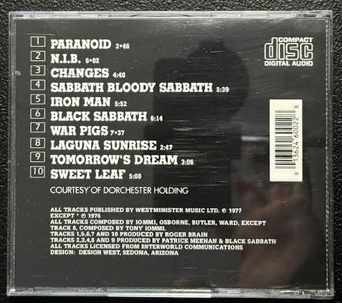 Black Sabbath – Greatest Hits (CD, CSL / NEMS 449801-2) - Maple City Music