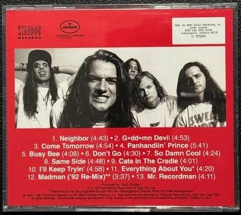Ugly Kid Joe – America's Least Wanted (CD, 1992, Stardog Records / Mercury 314 512 784-2) - Maple City Music