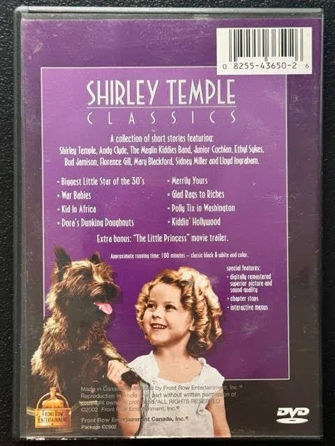 Shirley Temple Classics (DVD, 20th Century Fox) - Maple City Music
