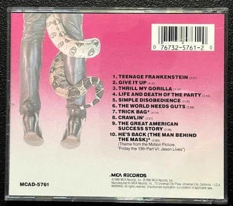 Alice Cooper – Constrictor (CD, 1986, MCA Records MCAD-5761) - Maple City Music