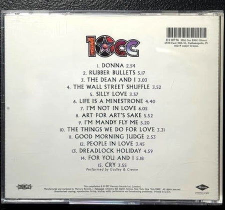 10cc – The Very Best Of 10cc (CD, Compilation, Remastered, Club Edition, 1997, Mercury 314 536 007-2) - Maple City Music