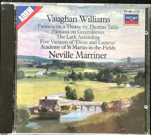 R. Vaughan Williams – Fantasia On A Theme By Thomas Tallis / Fantasia On Greensleeves / The Lark Ascending / Five Variants Of “Dives And Lazarus” (CD, 1985, Argo 414 595-2) - Maple City Music