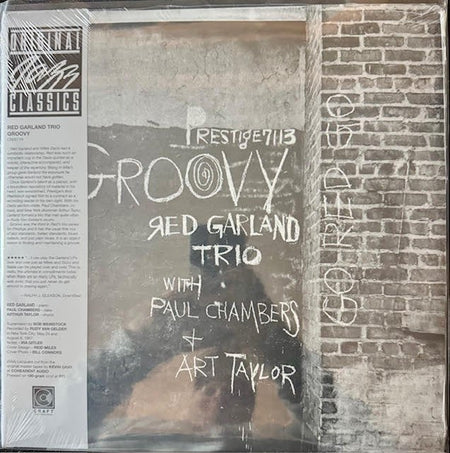 The Red Garland Trio – Groovy (LP, Mono, 180g, Original Jazz Classics Reissue, 2024, Prestige / Craft Recordings CR00719) - Maple City Music