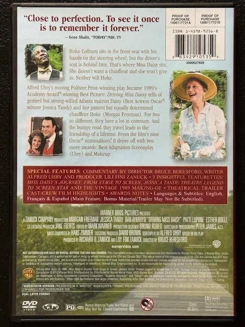 Driving Miss Daisy (DVD, 1989, Warner Bros. Home Entertainment) - Maple City Music