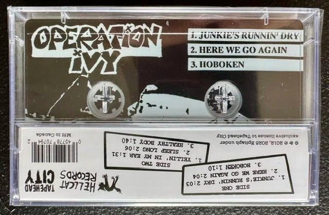 Operation Ivy – Hectic E.P. (Cassette, Tapehead Records) - Maple City Music