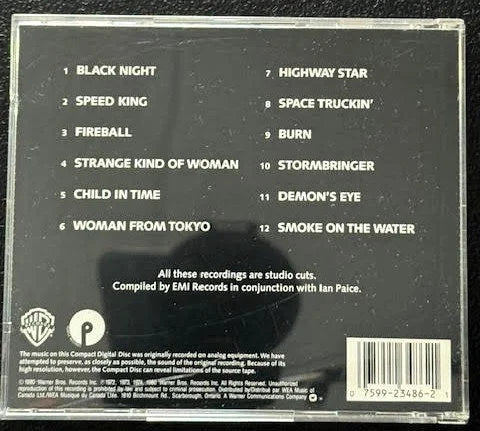 Deep Purple – Deepest Purple: The Very Best Of Deep Purple (CD, Compilation, Repress, 1985, Warner Bros. Records CD 3486) - Maple City Music