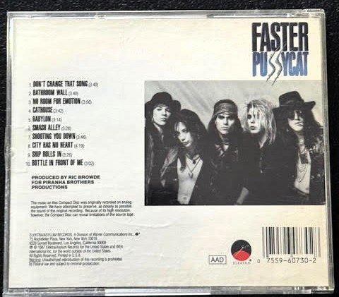 Faster Pussycat – Faster Pussycat (CD, 1987, Elektra 9 60730-2) - Maple City Music
