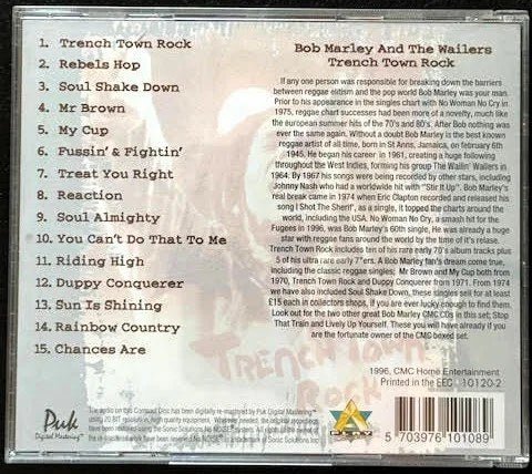 Bob Marley – Trench Town Rock (CD, Compilation, Remastered, 1996, A Play Collection 10120-2) - Maple City Music