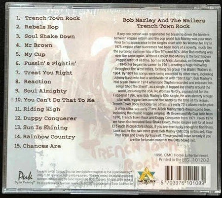 Bob Marley – Trench Town Rock (CD, Compilation, Remastered, 1996, A Play Collection 10120-2) - Maple City Music