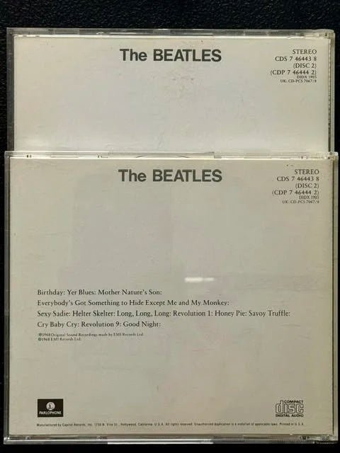 The Beatles – The Beatles (2xCD, Reissue, Parlophone CDP 7 46443 2, Disctronics(H)) - Maple City Music