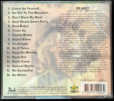 Bob Marley – Lively Up Yourself (CD, Compilation, Remastered, 1999, A Play Collection 10006-2) - Maple City Music