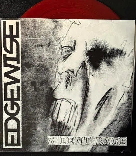 Edgewise – Silent Rage (Vinyl, 7", 33 ⅓ RPM, Red '90 Tour Version W/ White/Black Cover, 1990, Smorgasbord Records NUMBER THREE) - Maple City Music
