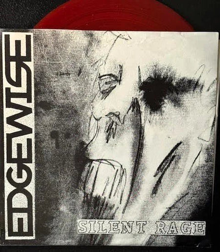 Edgewise – Silent Rage (Vinyl, 7", 33 ⅓ RPM, Red '90 Tour Version W/ White/Black Cover, 1990, Smorgasbord Records NUMBER THREE) - Maple City Music