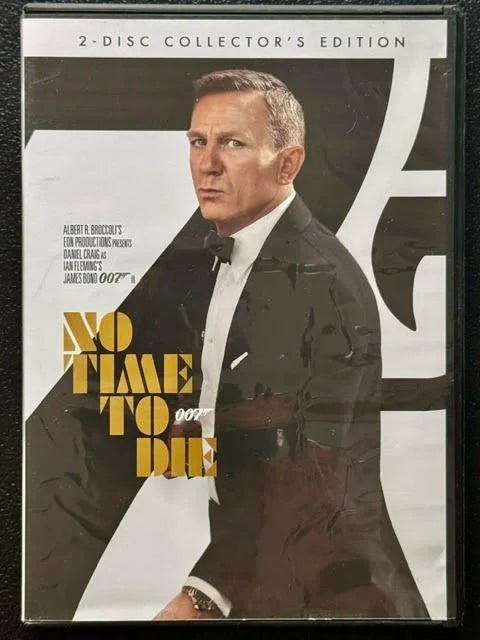 No Time to Die – 2-Disc Collector’s Edition (DVD, 2021, MGM / Universal / Warner Bros.) - Maple City Music