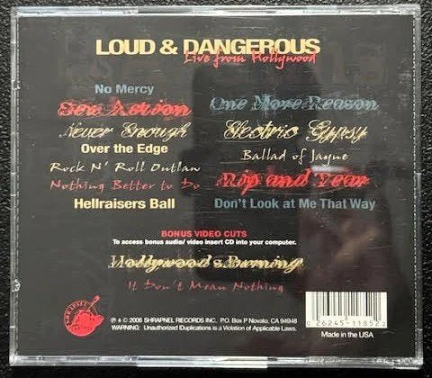 L.A. Guns – Loud & Dangerous (Live From Hollywood) (CD, 2006, Shrapnel Records SH-1185-2) - Maple City Music