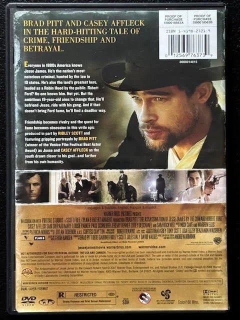 The Assassination of Jesse James by the Coward Robert Ford (Used) - Maple City Music