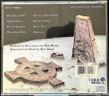 Black Sabbath – Headless Cross (CD, Album, Reissue, I.R.S. Metal X2 0777 7 13002 2 6) - Maple City Music